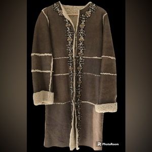 🔥Antik Batik Caramel Sheepskin Shearling Coat 🔥